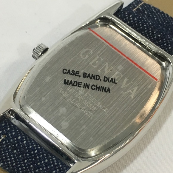 Geneva Timeless Classic Denim Watch - Picture 4 of 5